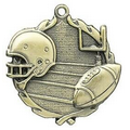 Medal, "Football" - 1 3/4" Wreath Edging